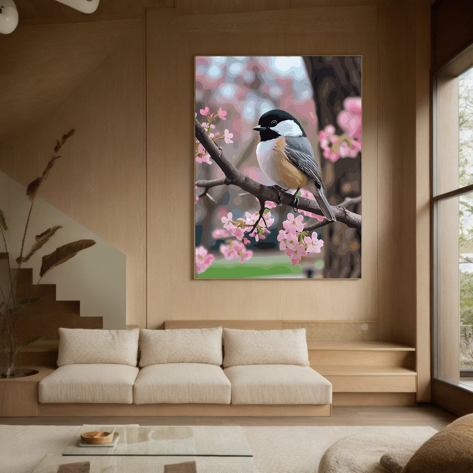 Pictura pe Numere – Popas intre flori de cires 7405