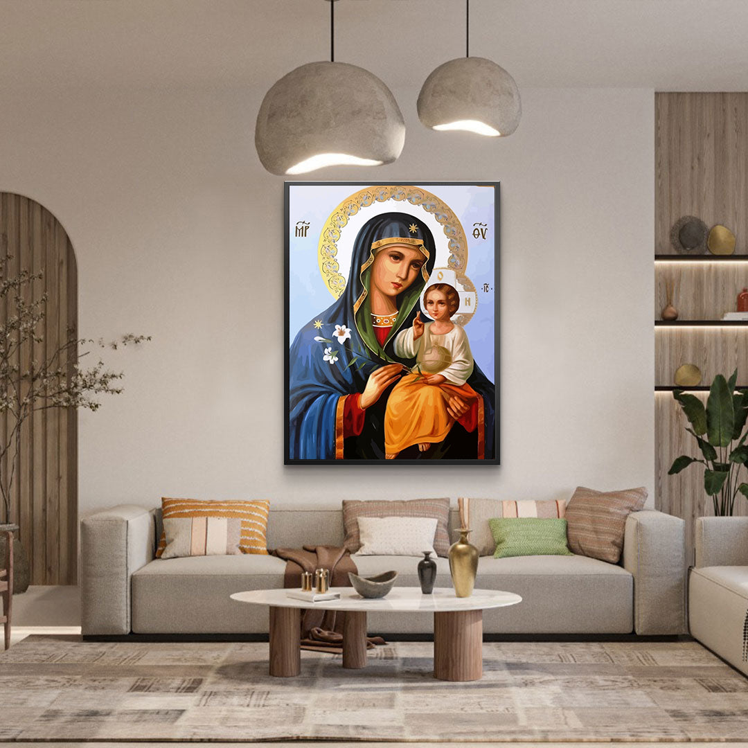 Pictura pe Numere – Crinul Puritatii si Pruncul Sfant 6828