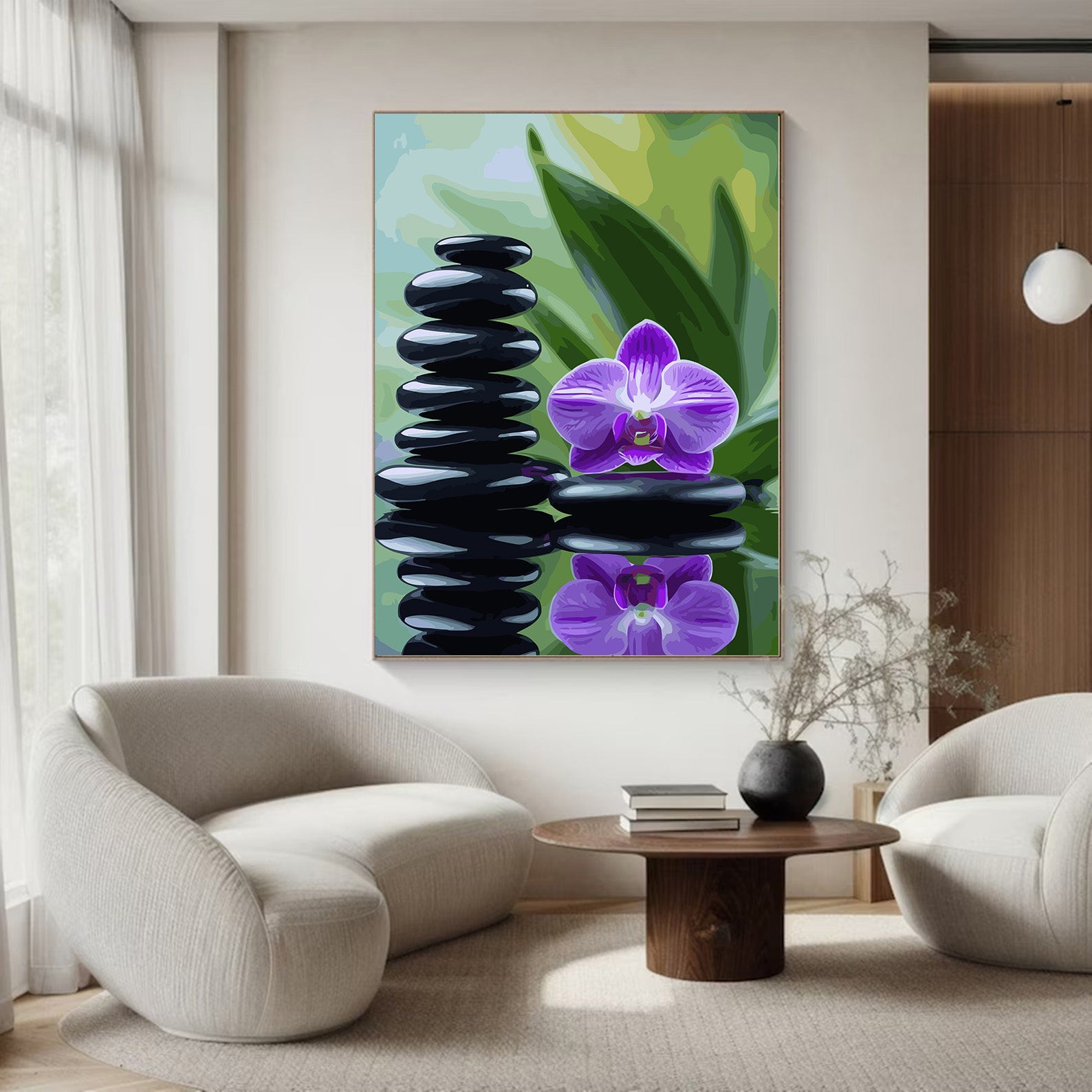 Pictura pe Numere – Reflexie Violet 6839