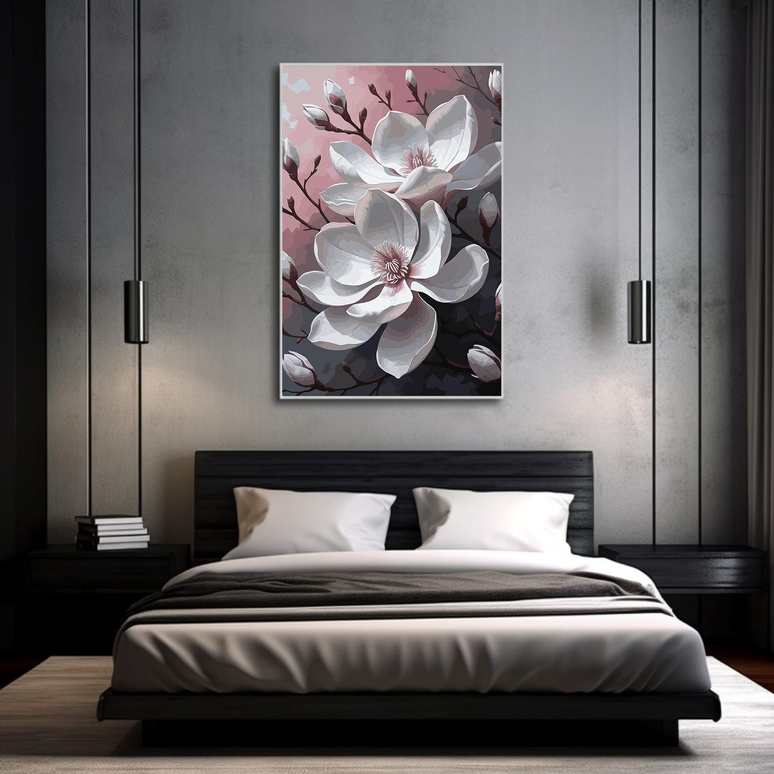 Pictura pe Numere – Eleganta magnoliilor 7123