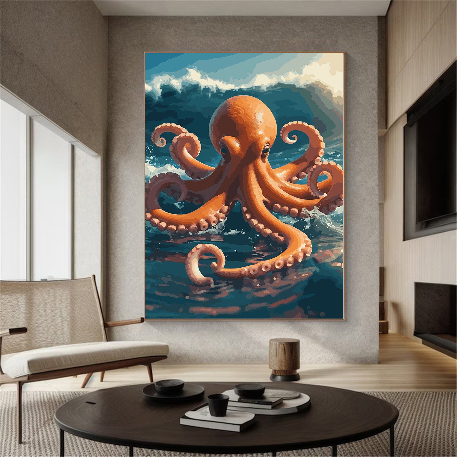 Pictura pe Numere – Tentacule in dansul oceanului 7463