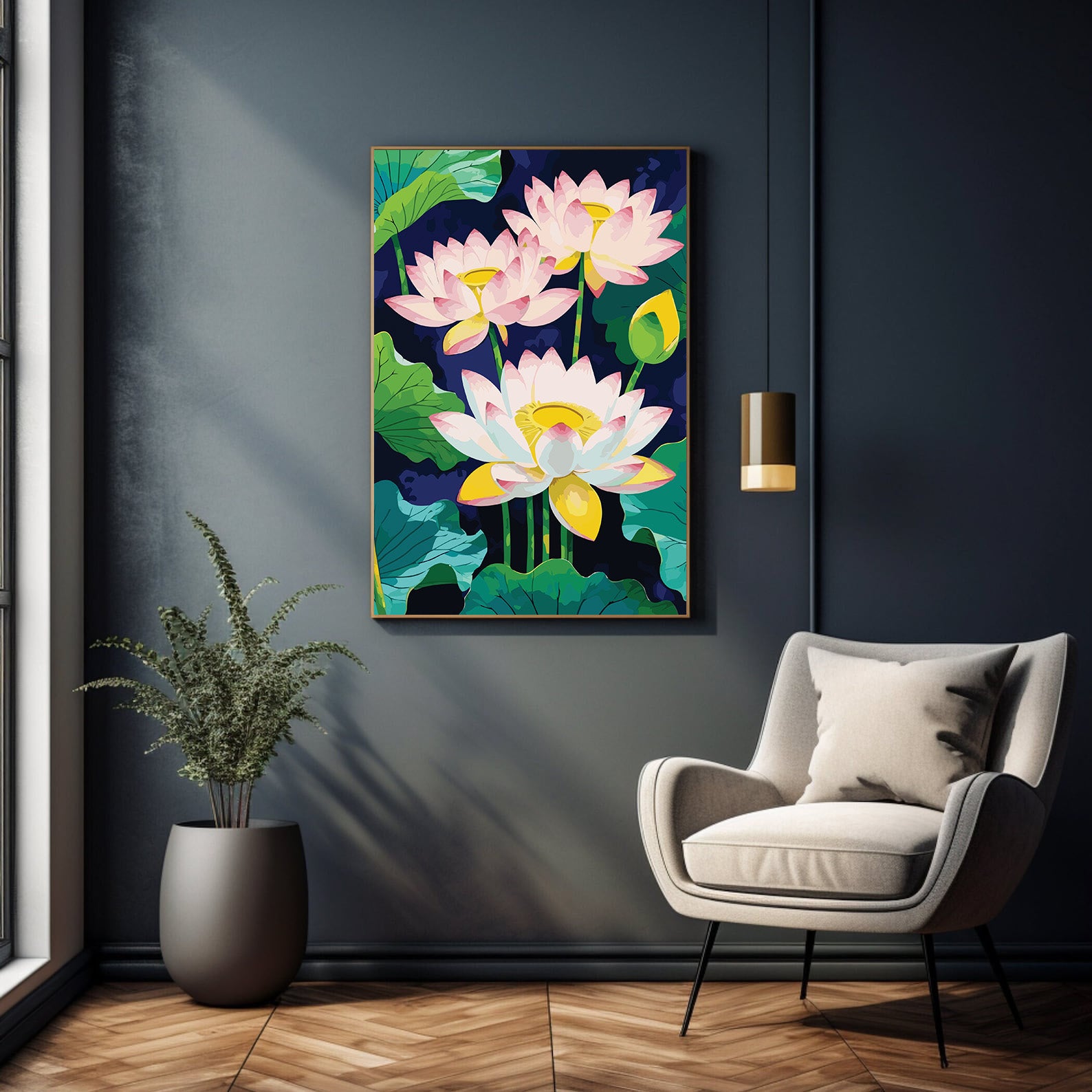 Pictura pe Numere – Lumina nufarului 7089