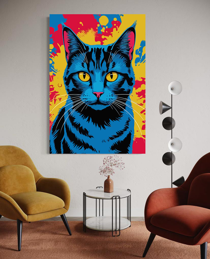 Pictura pe Numere – Pisica pop art 7409