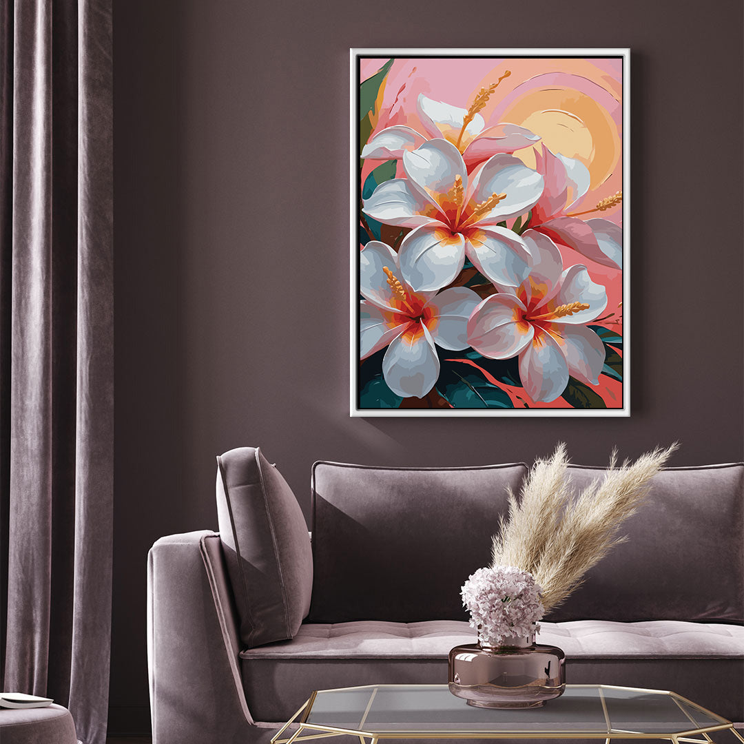 Pictura pe Numere – Hibiscus in amurg 7065