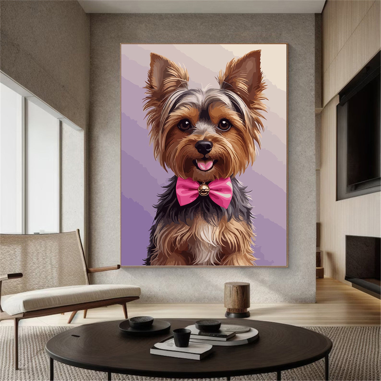 Pictura pe Numere – Eleganta micului yorkie 7499
