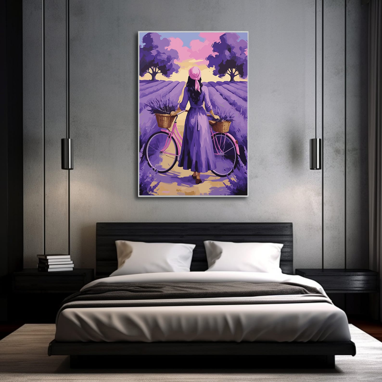 Pictura pe Numere – Orizont de lavanda 7027