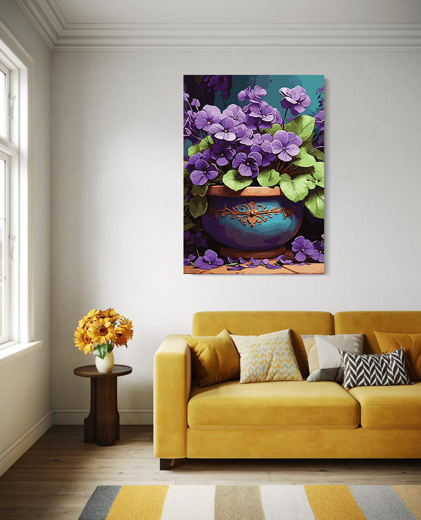 Pictura pe Numere – Taina violetelor 6974
