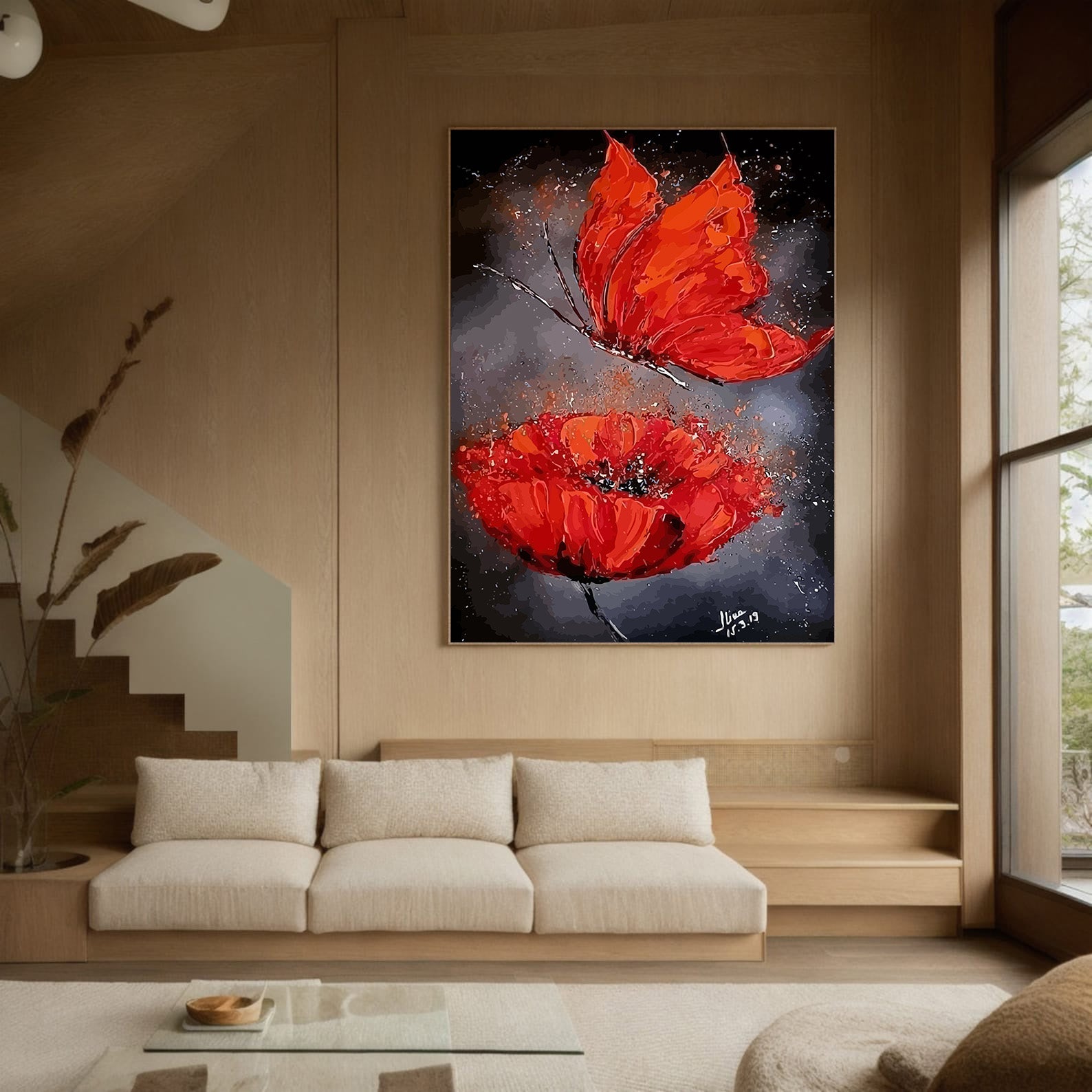 Pictura pe Numere – Fluture si Mac 6825