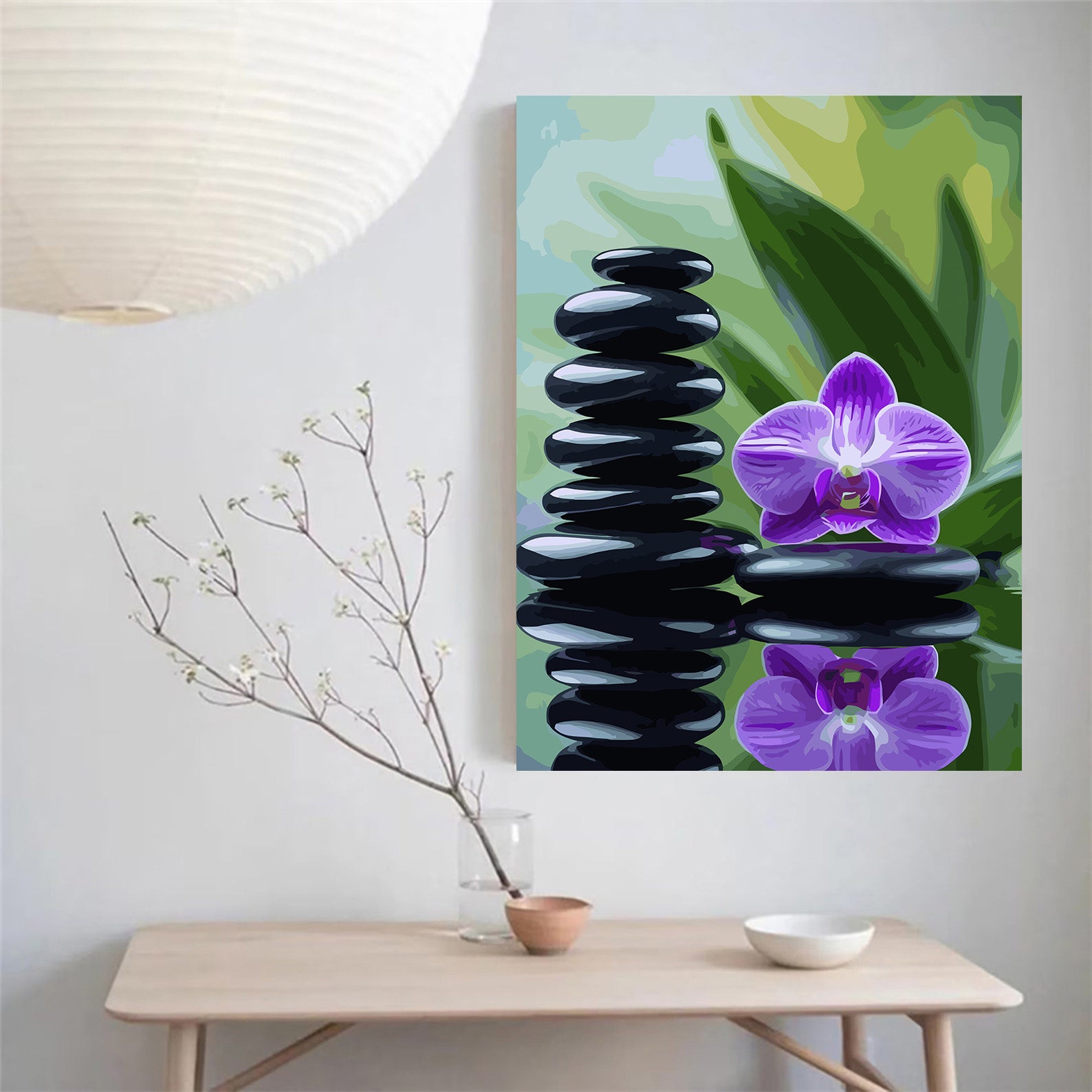 Pictura pe Numere – Reflexie Violet 6839