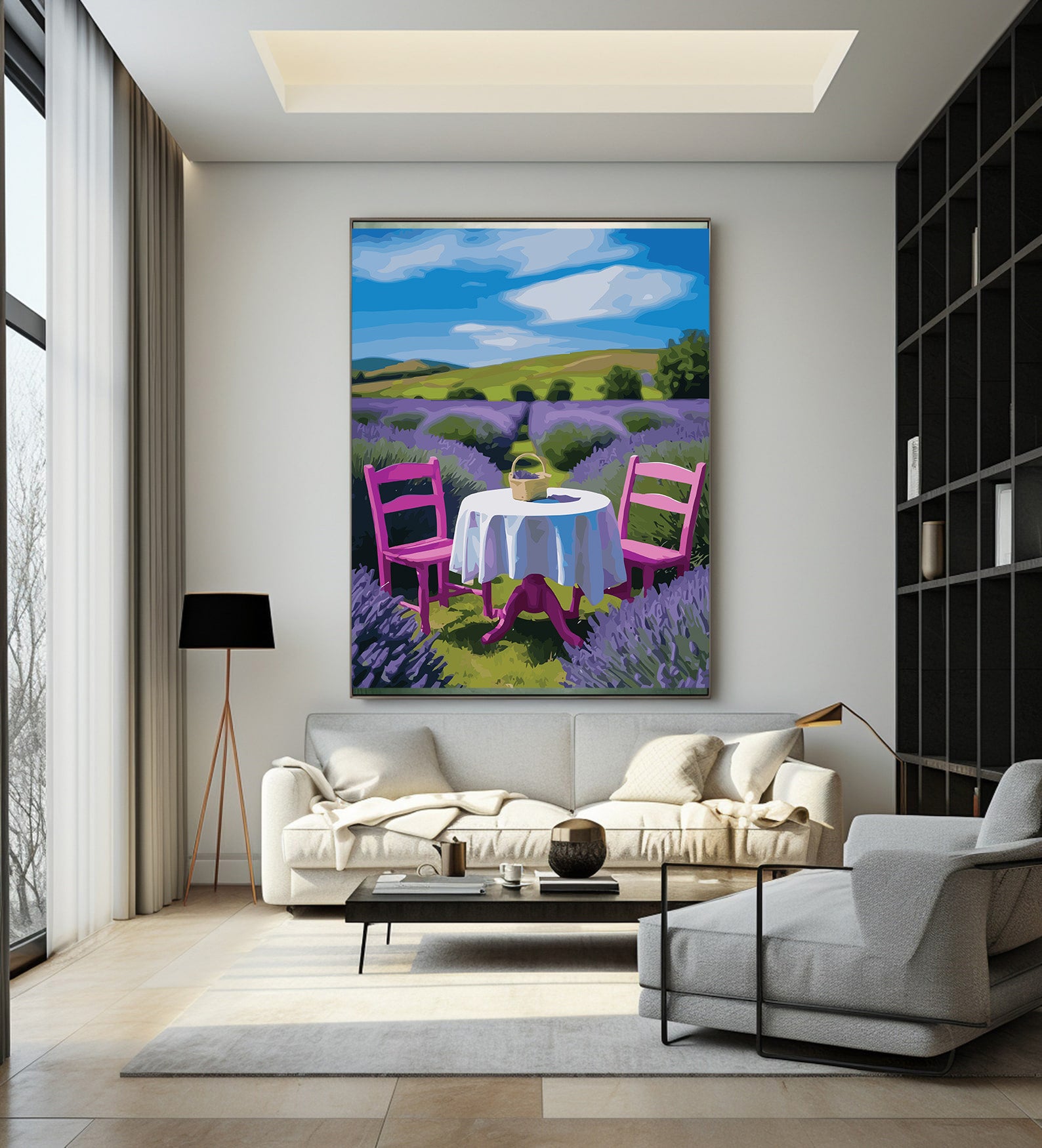 Pictura pe Numere – Orizont de lavanda 6997