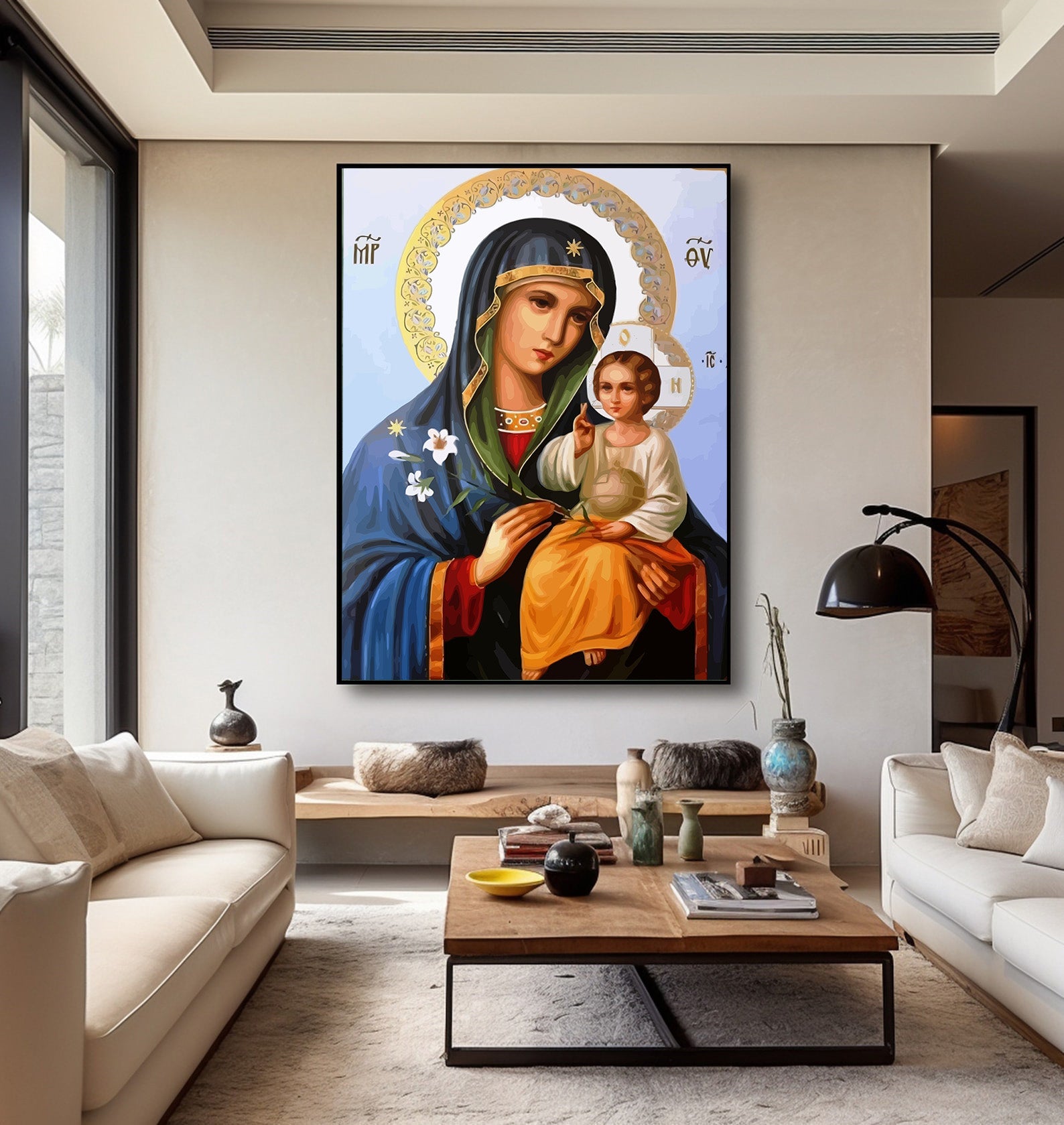 Pictura pe Numere – Crinul Puritatii si Pruncul Sfant 6828