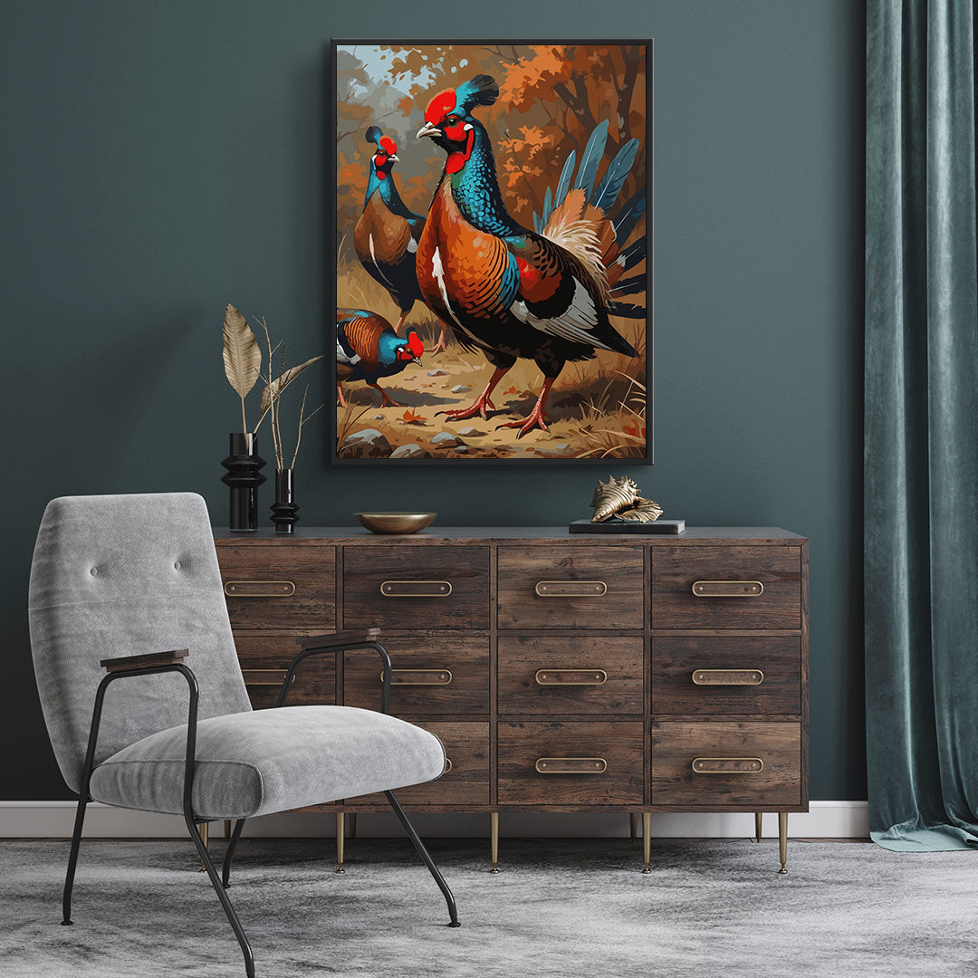 Pictura pe Numere – Mandretea fazanilor 7468