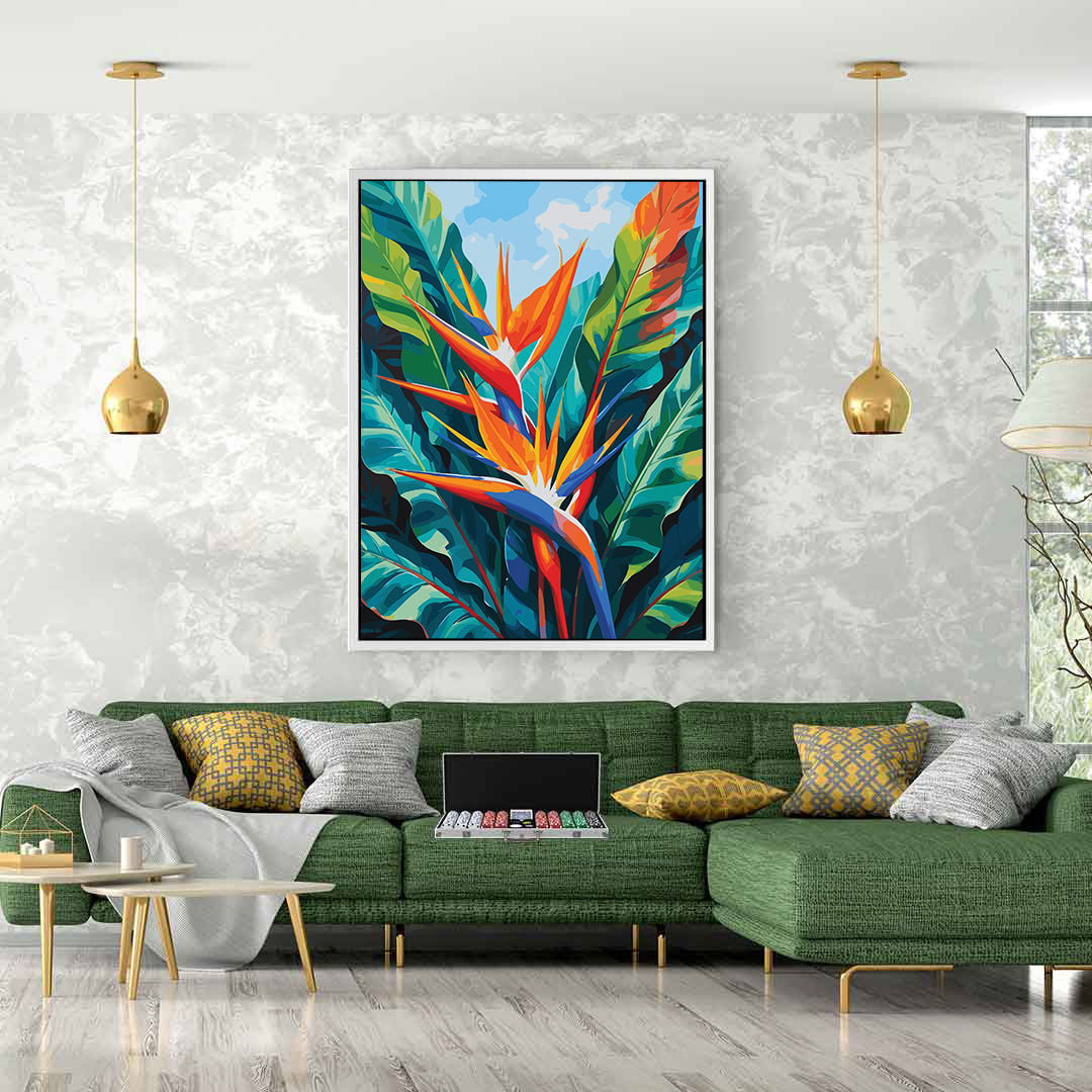 Pictura pe Numere – Strelitzia in culori 6883