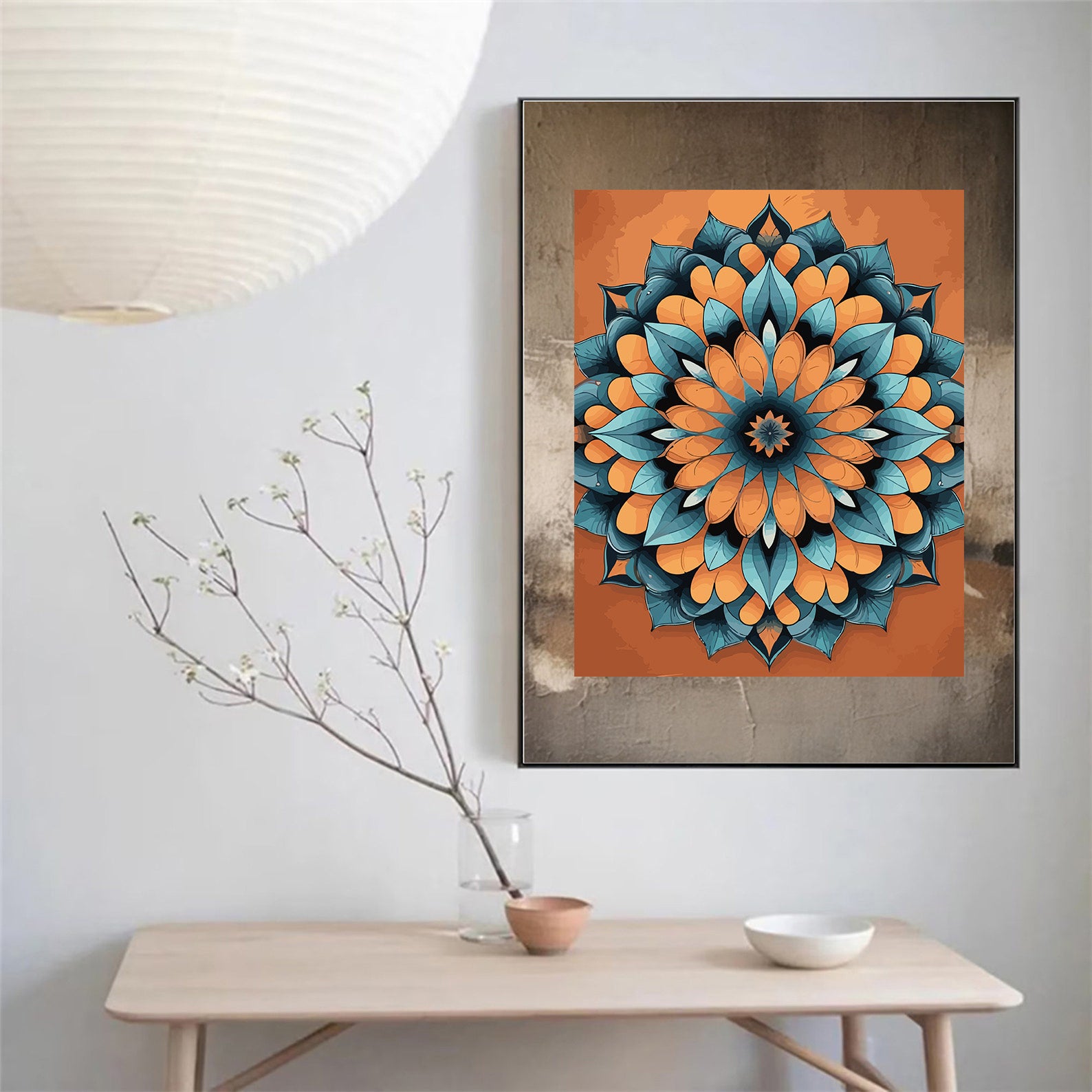 Pictura pe Numere – Mandala solara 7044
