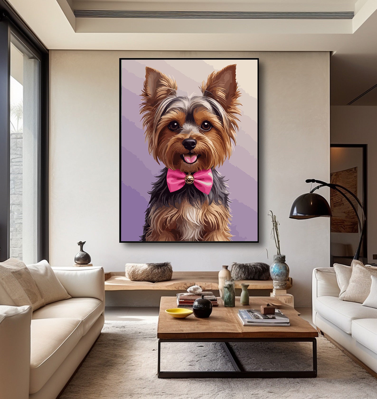 Pictura pe Numere – Eleganta micului yorkie 7499