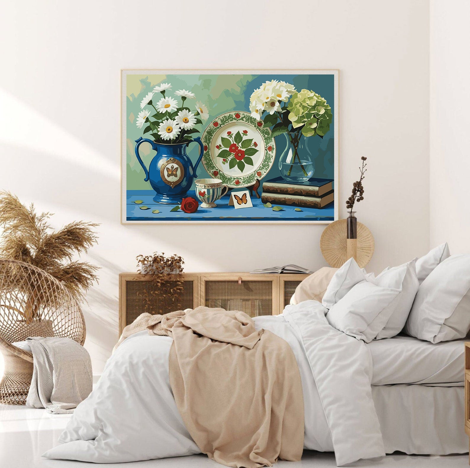 Pictura pe Numere – Flori si portelan 7227