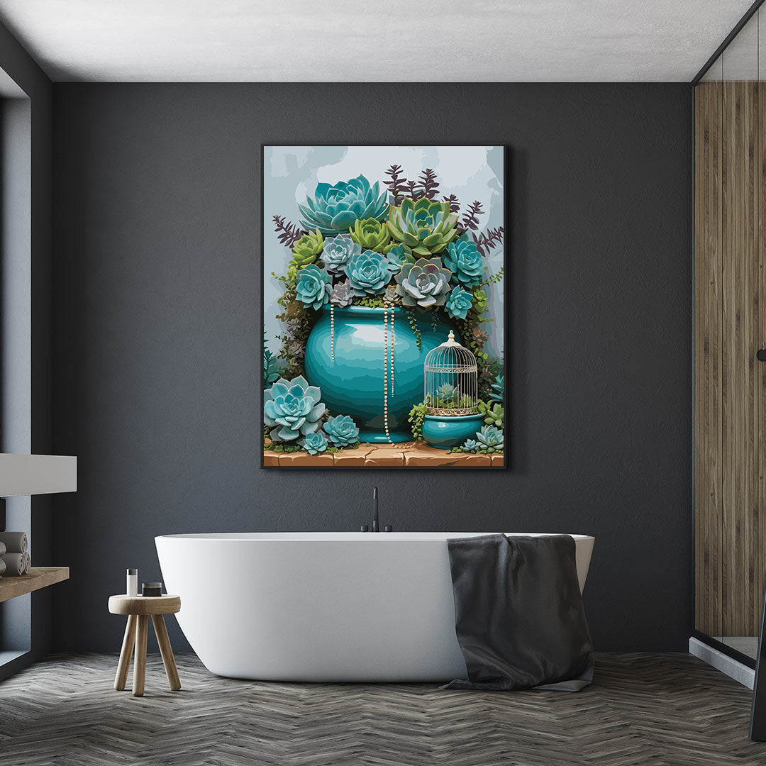 Pictura pe Numere – Gradina cu suculente 6897