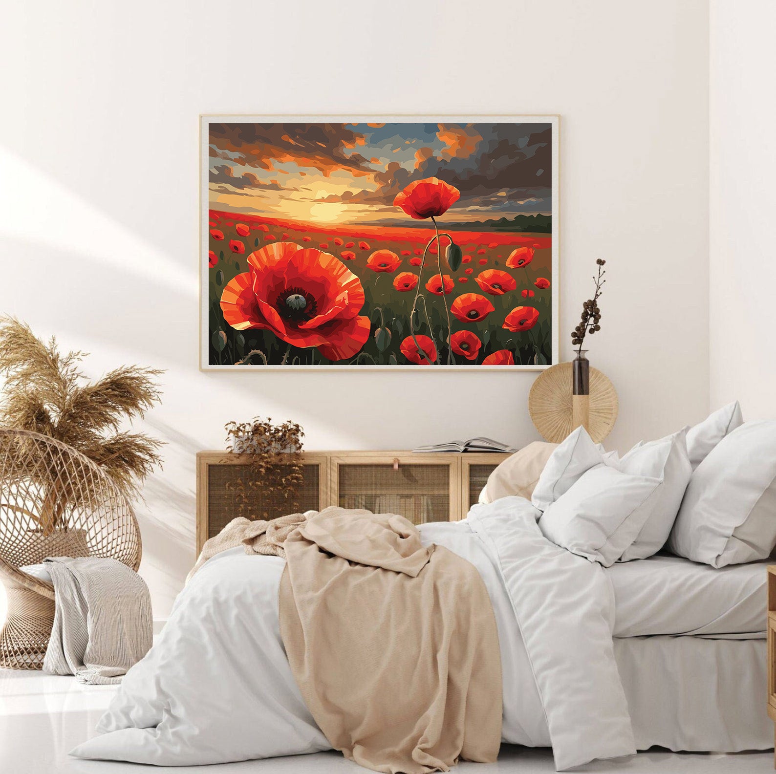 Pictura pe Numere – Camp cu maci 6881