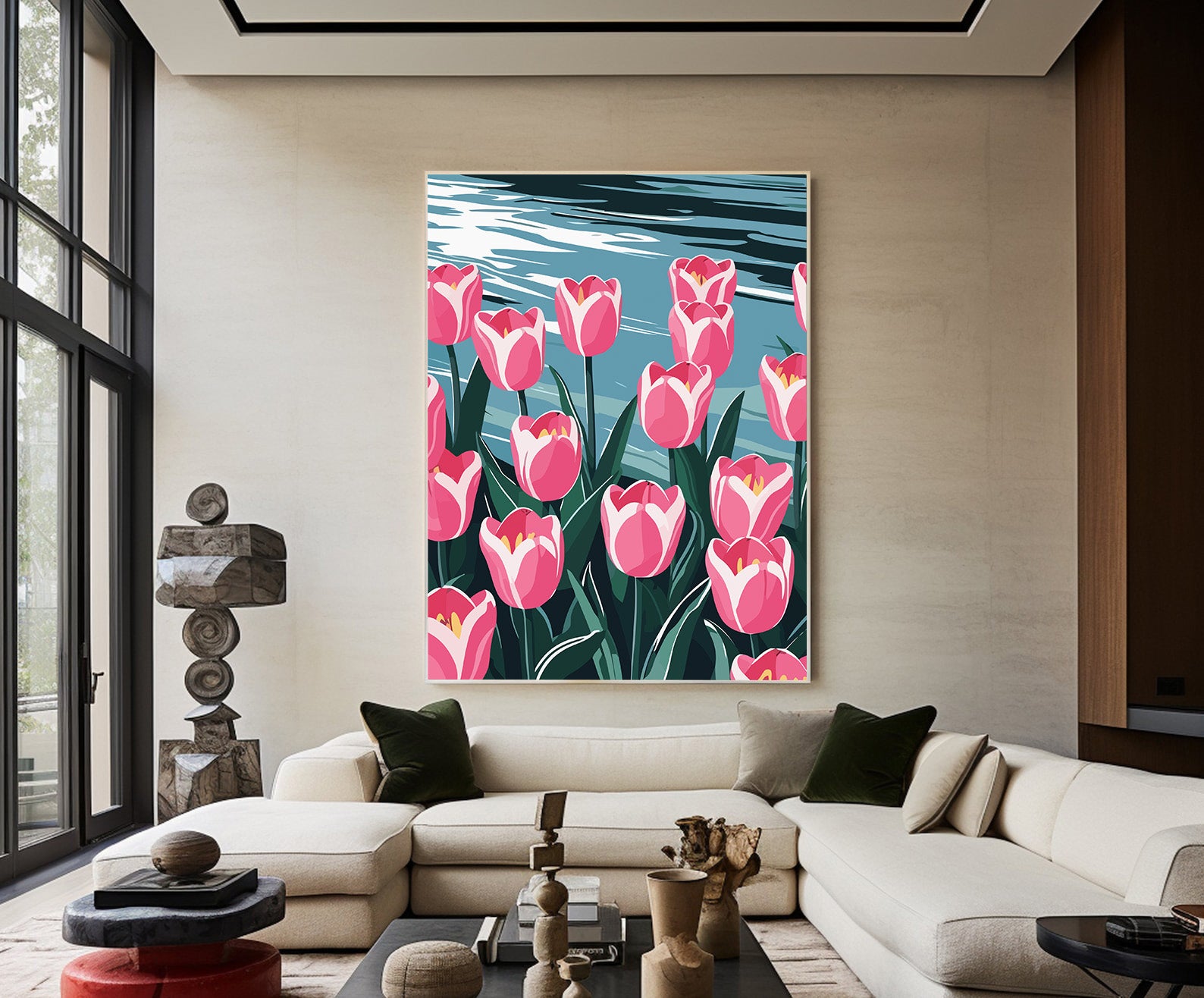 Pictura pe Numere – Reflexii roz 7199
