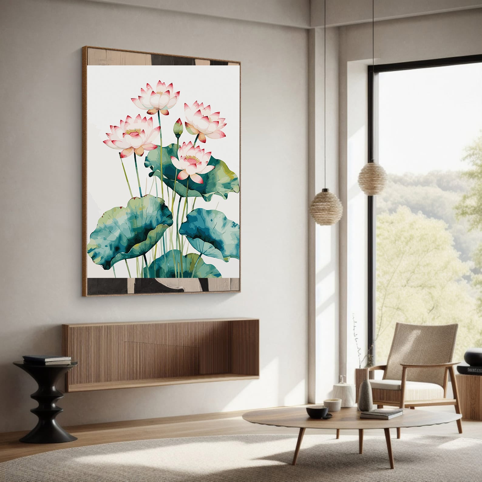 Pictura pe Numere – Flori de lotus 6890