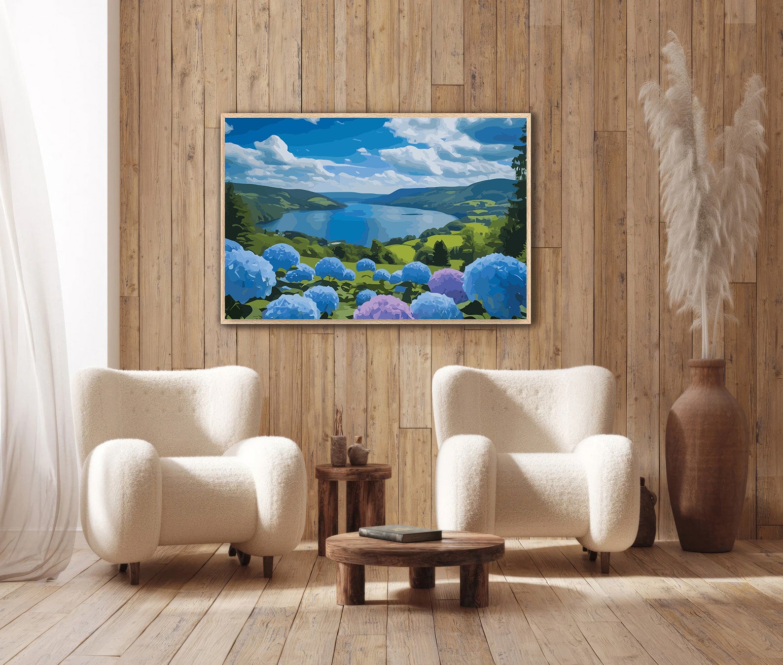 Pictura pe Numere – Oglindirea hortensiilor 7080