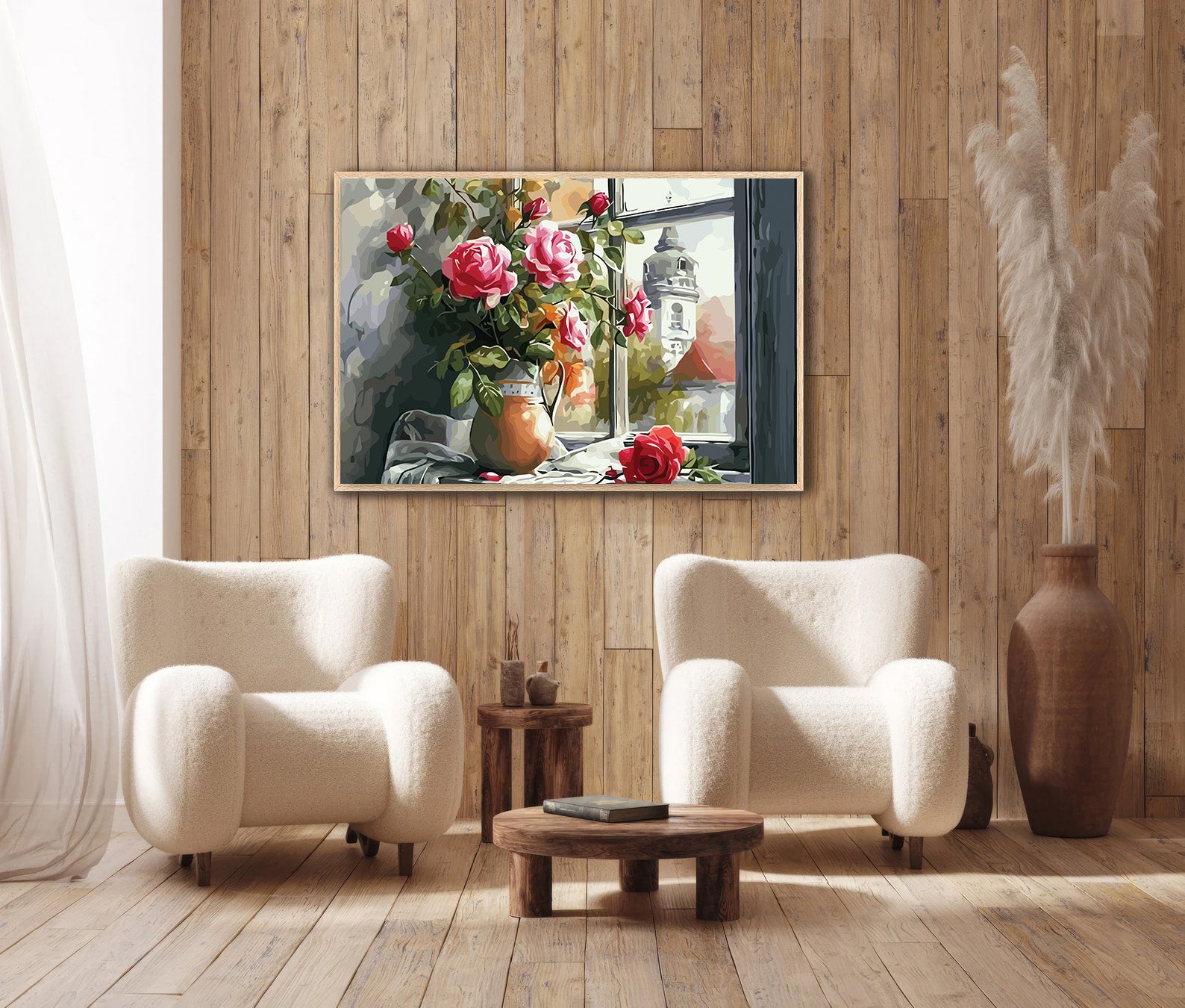 Pictura pe Numere – Trandafiri in glastra 7301
