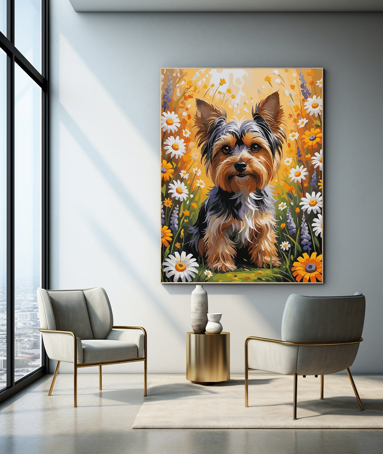 Pictura pe Numere – Micul yorkie 7473