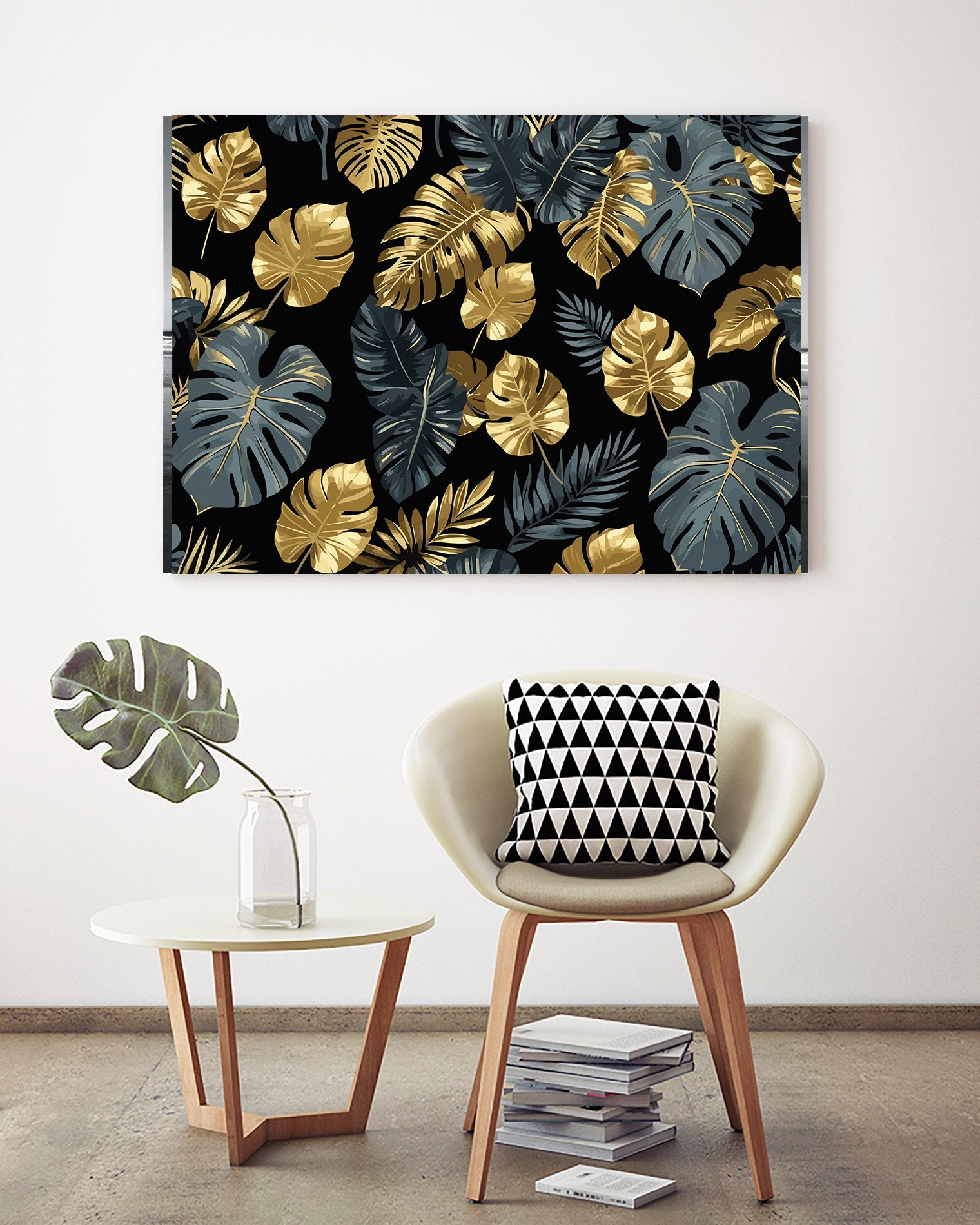 Pictura pe Numere – Frunze de monstera 7271