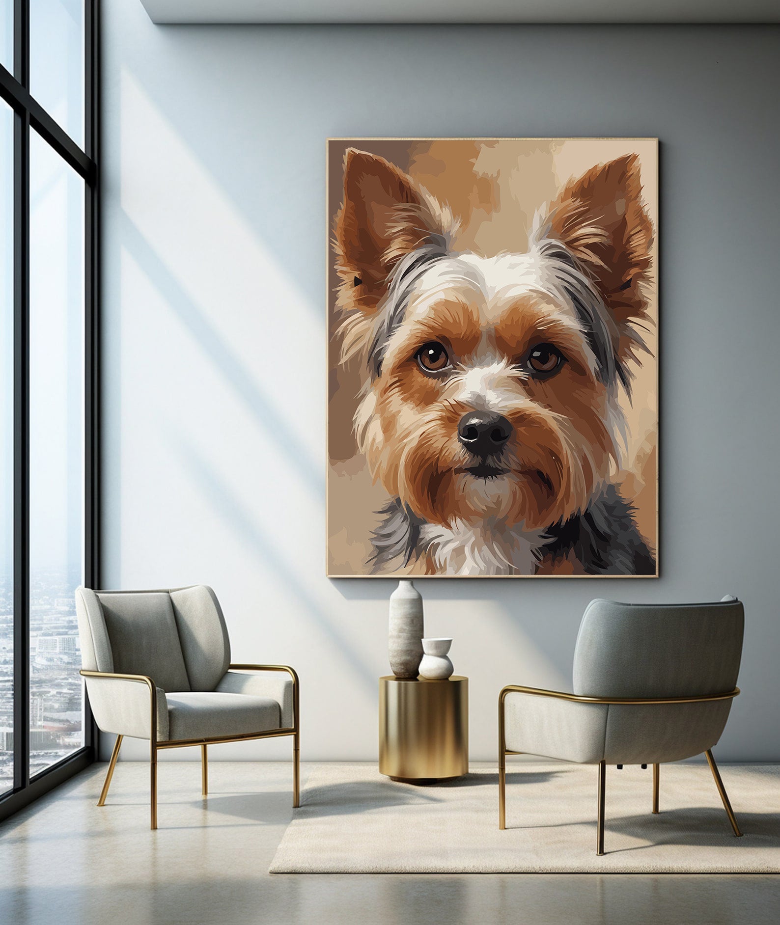 Pictura pe Numere – Inocenta micului yorkie 7497