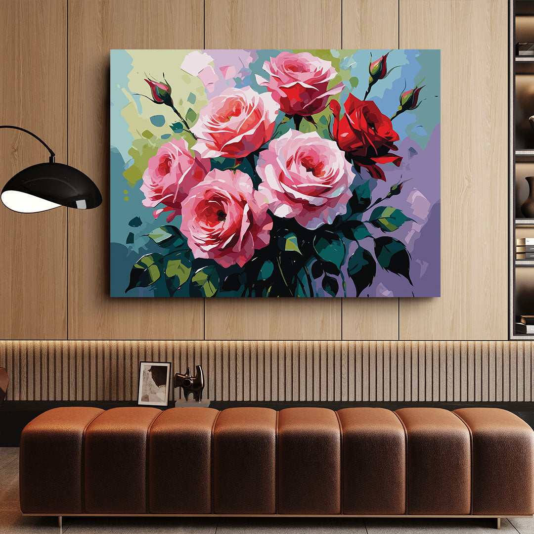 Pictura pe Numere – Simfonia trandafirilor 7019