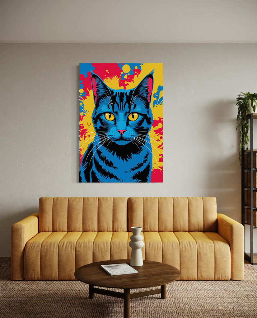 Pictura pe Numere – Pisica pop art 7409