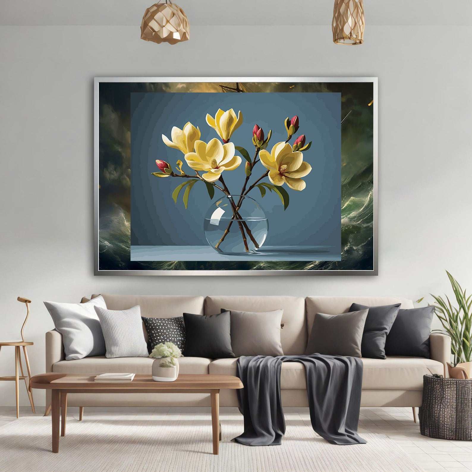 Pictura pe Numere – Ramura de Magnolie 6856