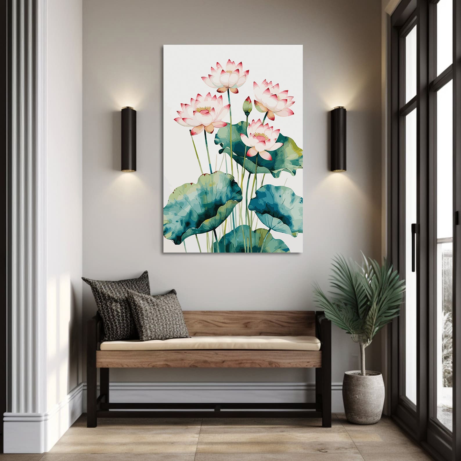 Pictura pe Numere – Flori de lotus 6890