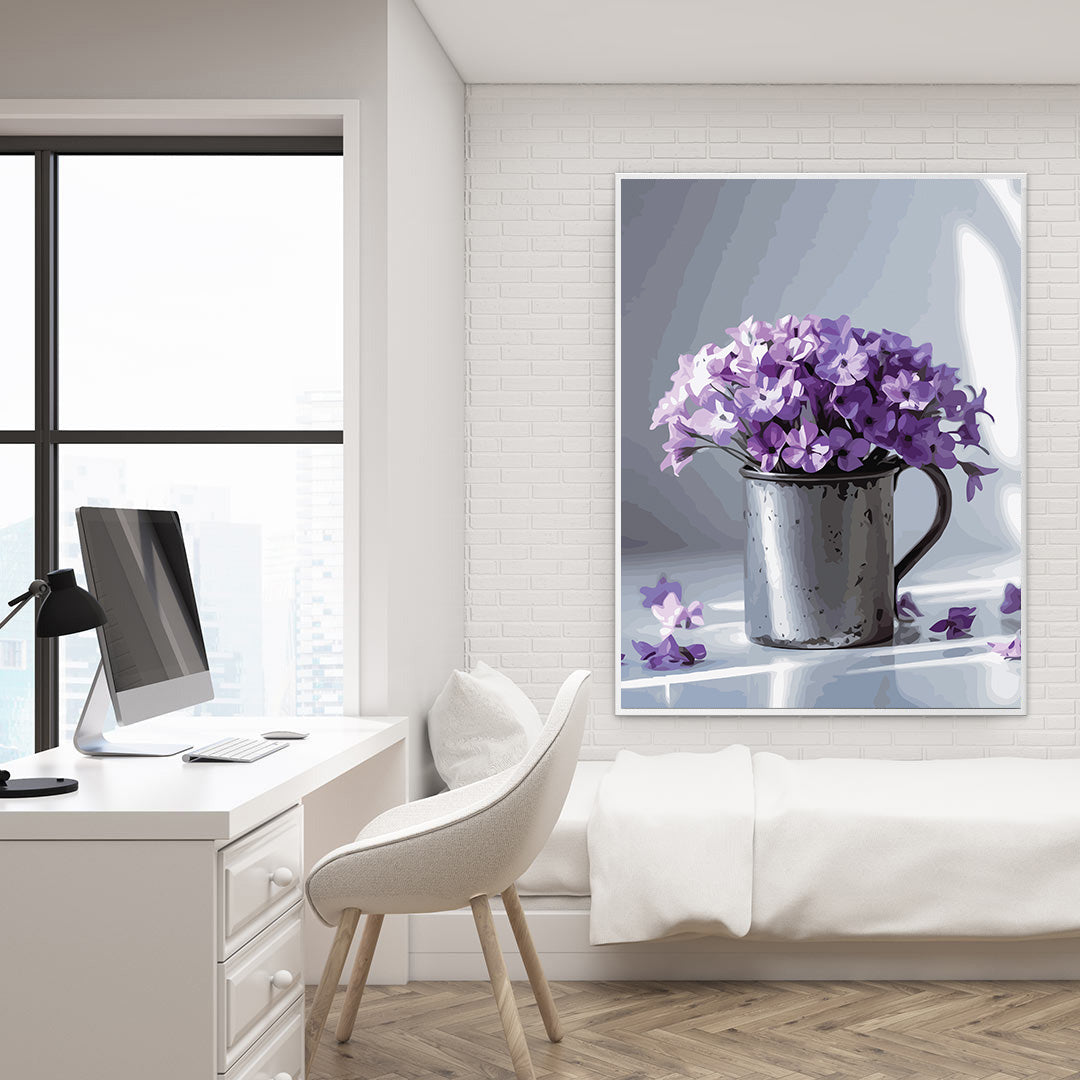 Pictura pe Numere – Flori de liliac 7247