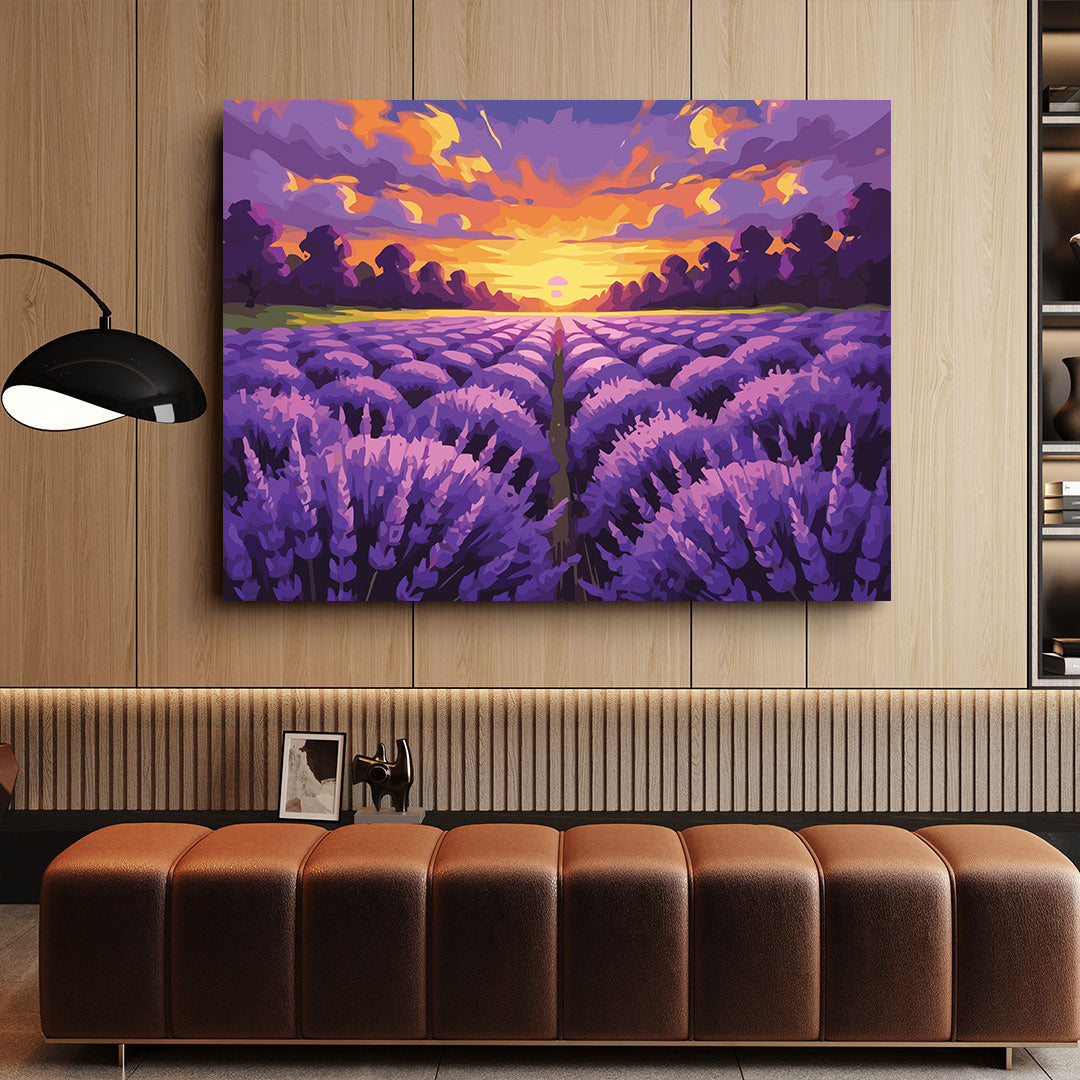 Pictura pe Numere – Orizont de lavanda 7121
