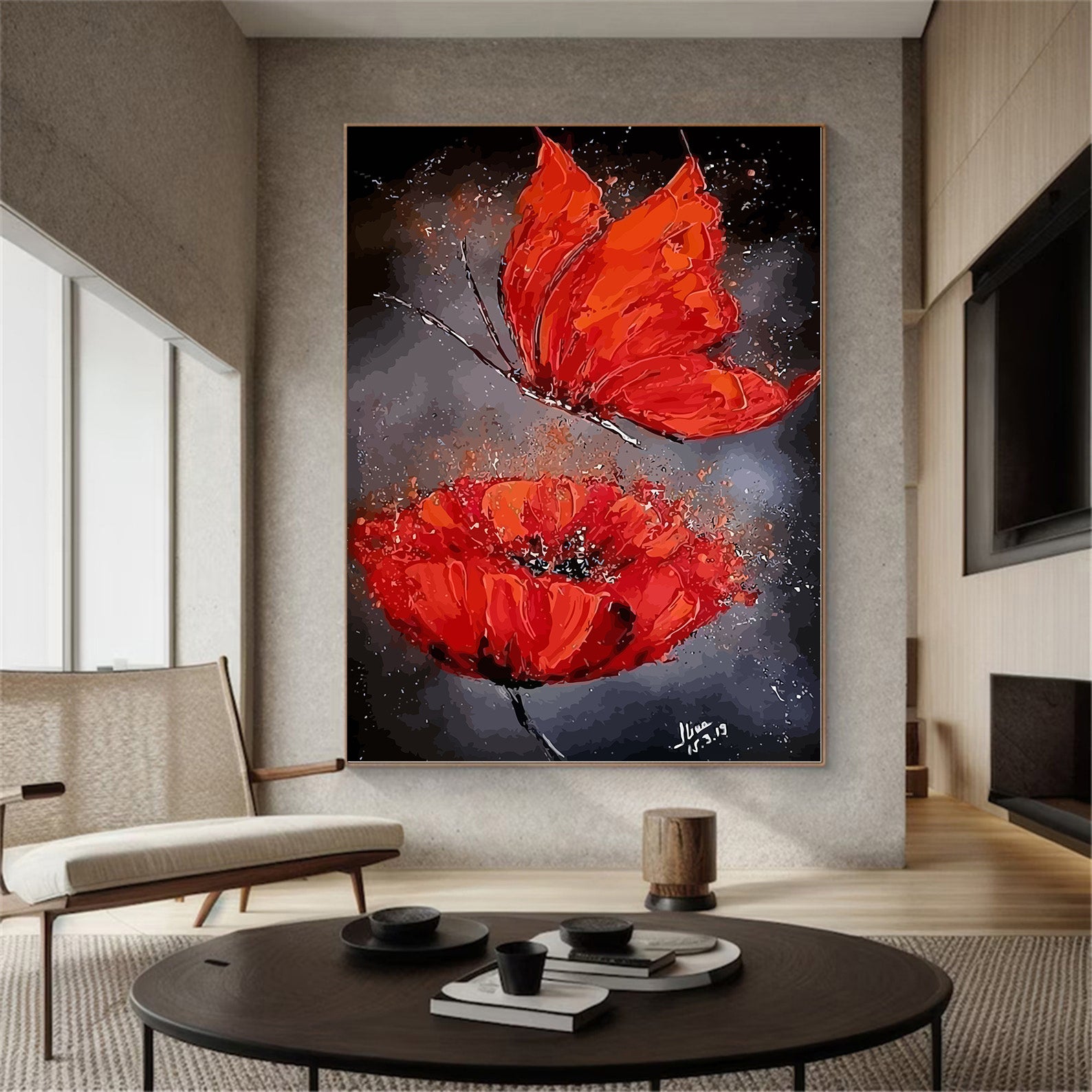 Pictura pe Numere – Fluture si Mac 6825