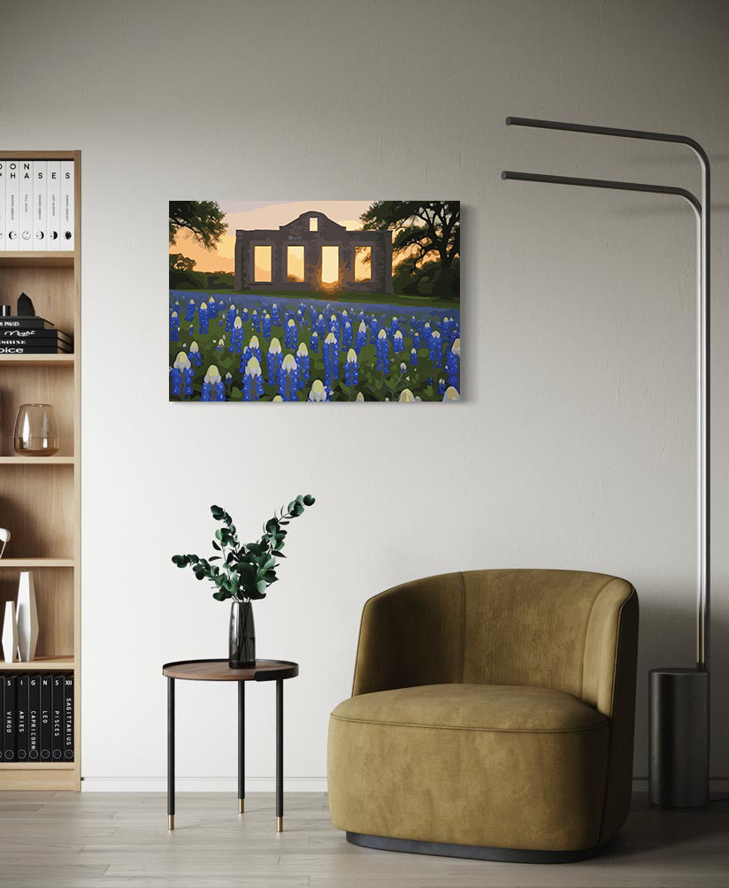 Pictura pe Numere – Ruinele albastre 7135