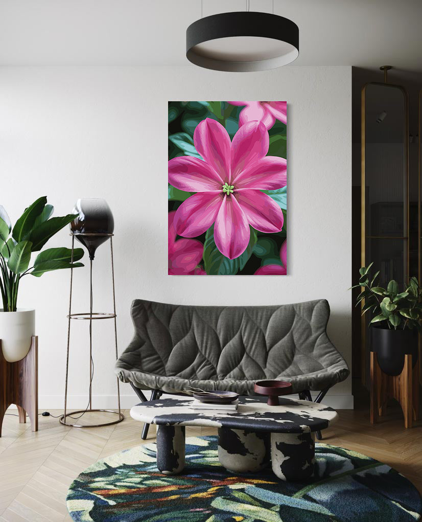 Pictura pe Numere – Stea de magenta 7156