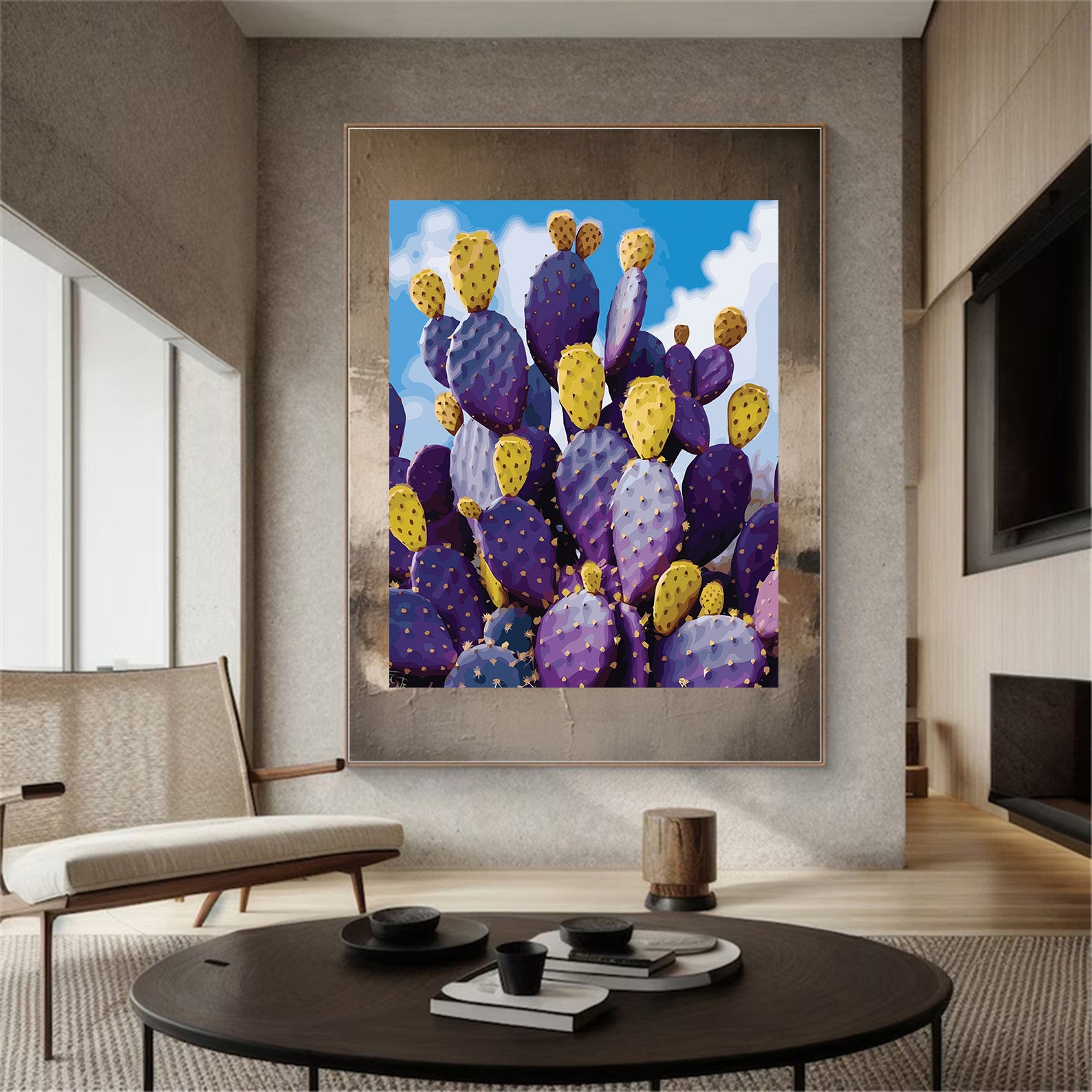 Pictura pe Numere – Spini violeti 7062