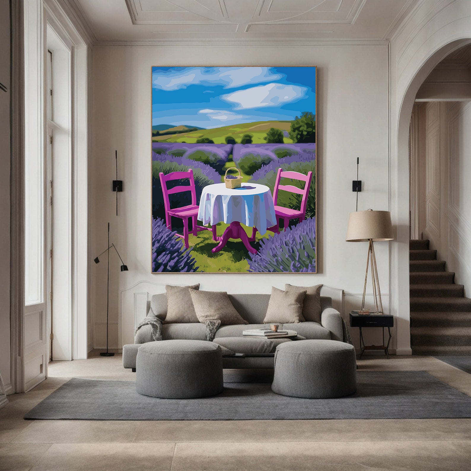 Pictura pe Numere – Orizont de lavanda 6997