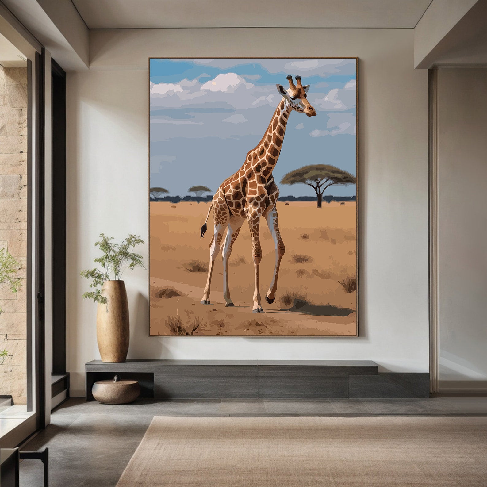 Pictura pe Numere – Pasii eleganti ai girafei 7485
