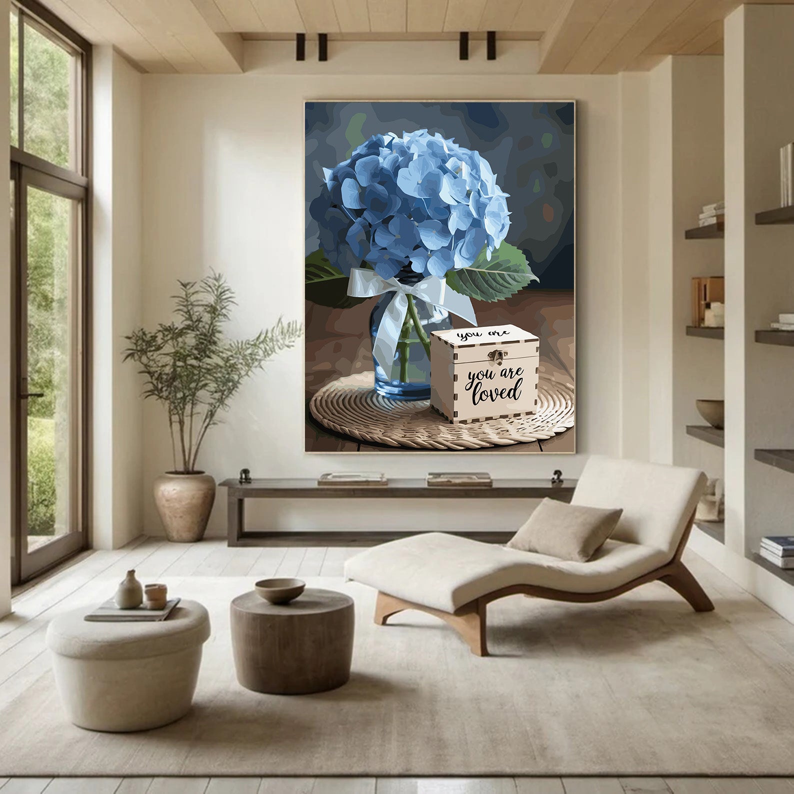 Pictura pe Numere – Adiere de hortensii 7001