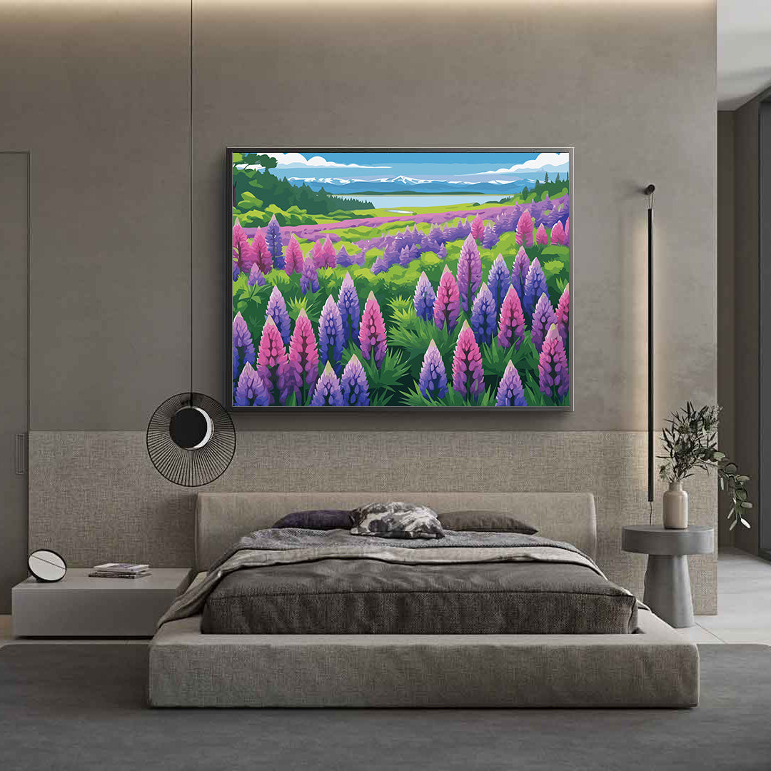 Pictura pe Numere – Orizont in mov 7182