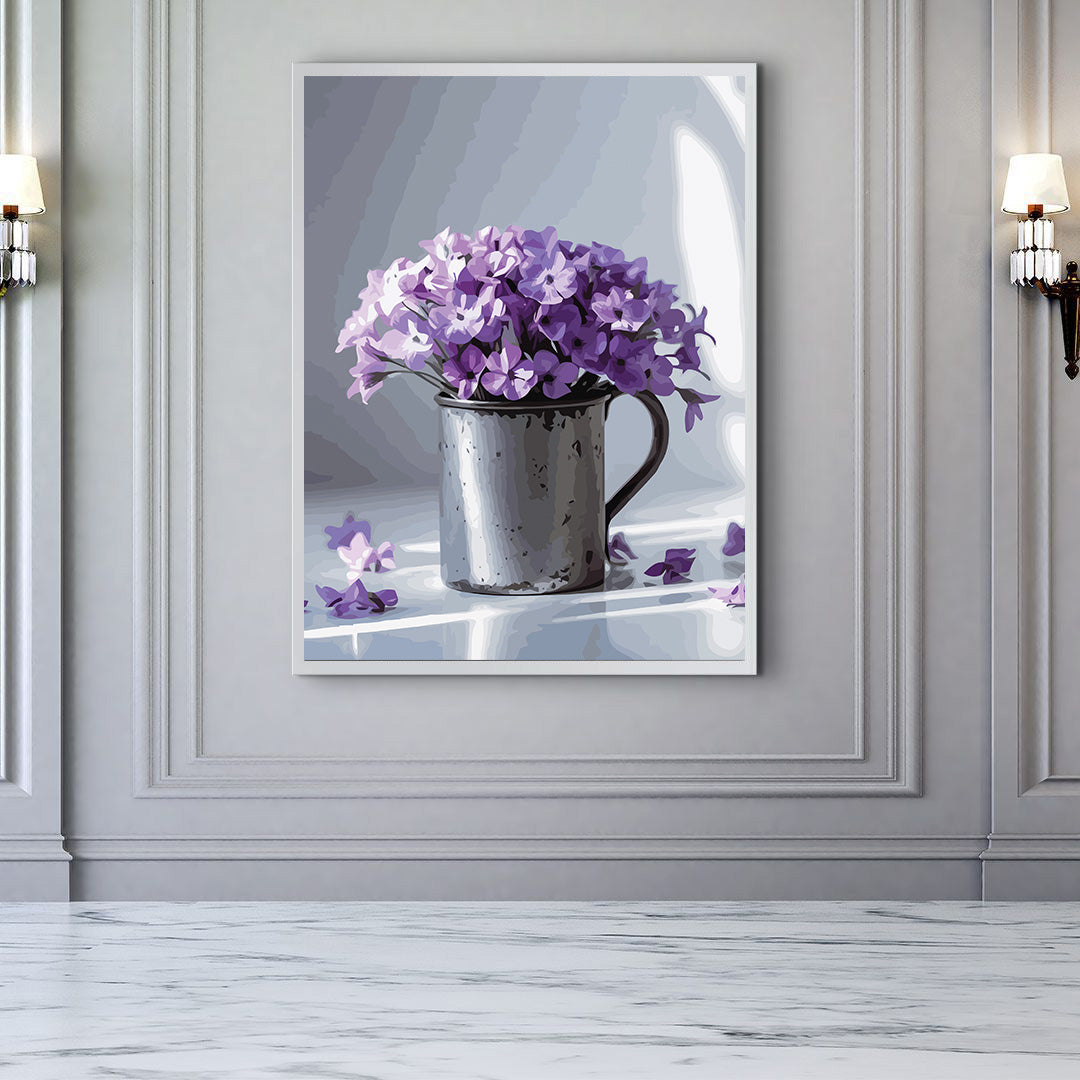 Pictura pe Numere – Flori de liliac 7247