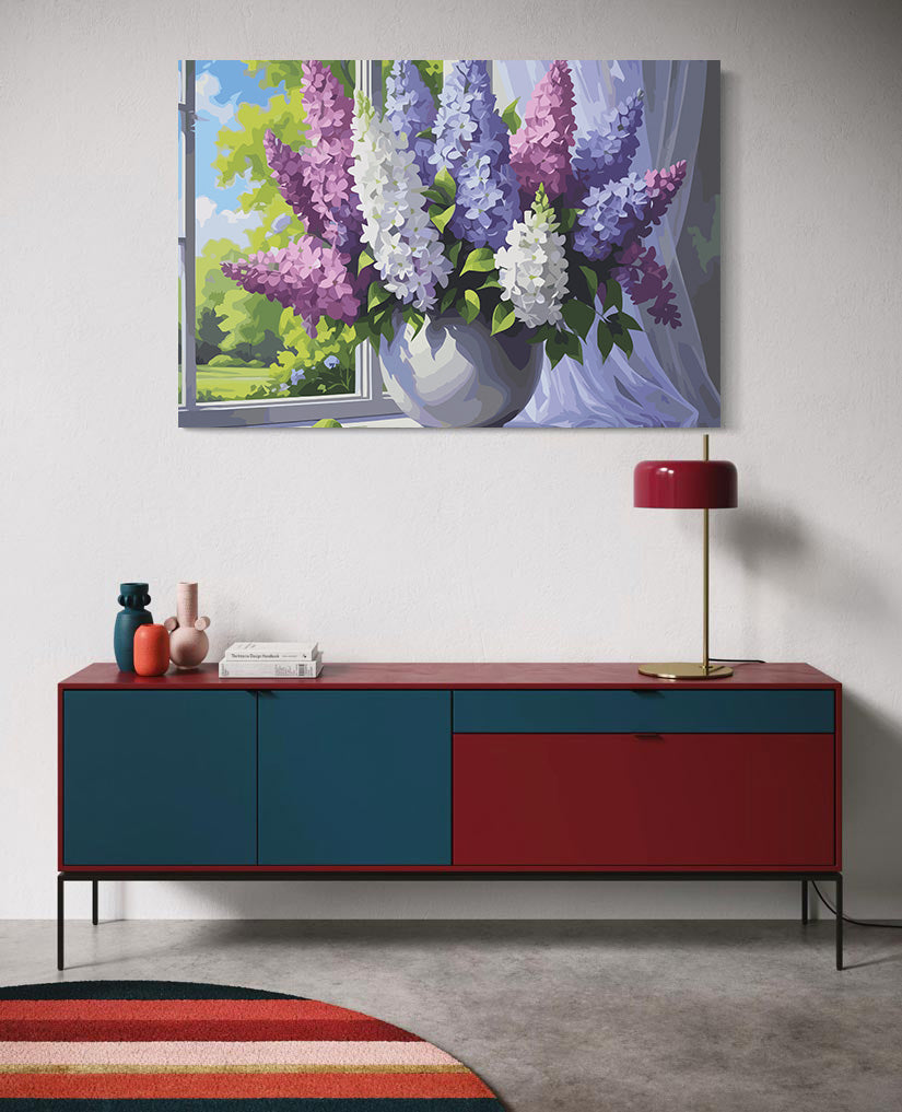 Pictura pe Numere – Liliac la fereastra 7073