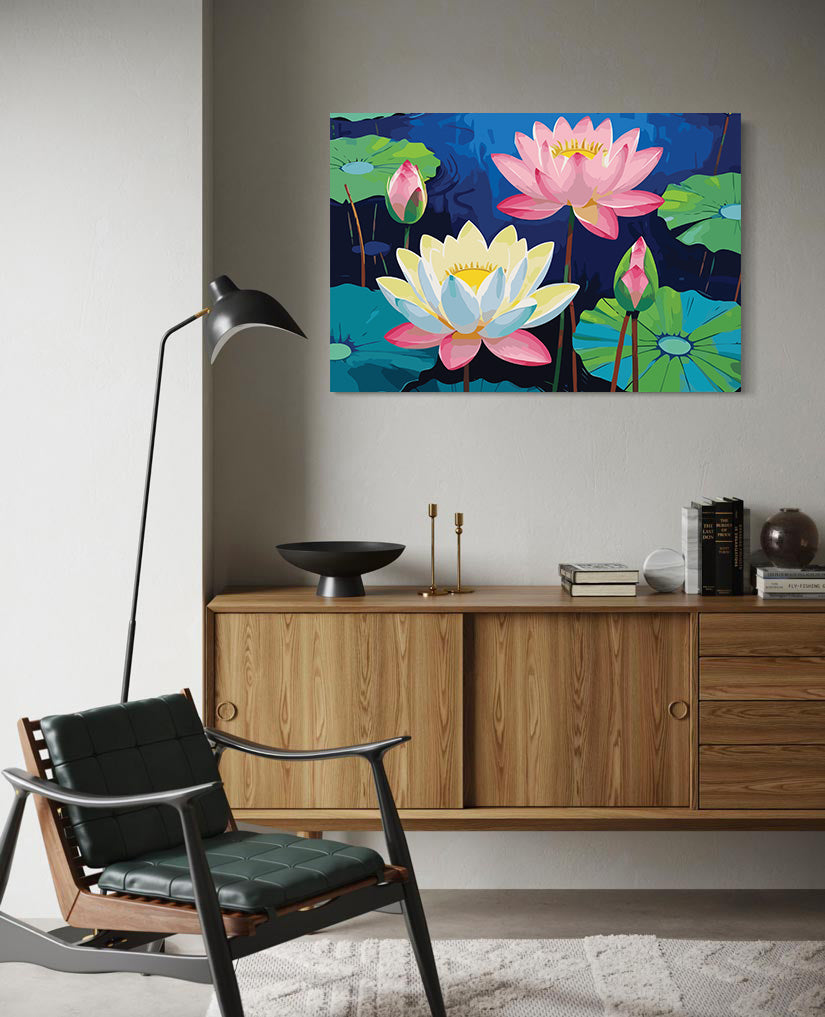 Pictura pe Numere – Serenitatea lotusului 7216