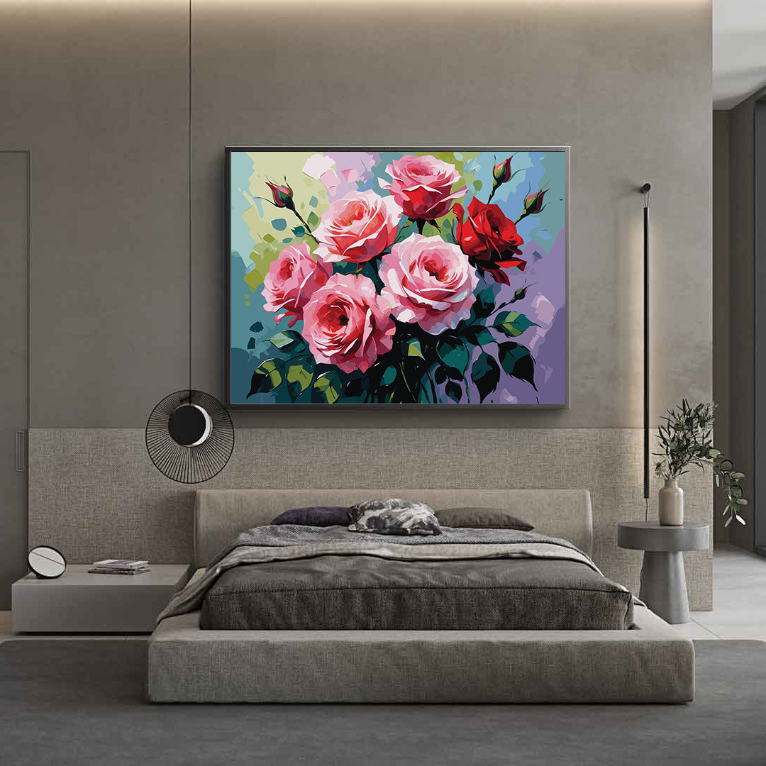 Pictura pe Numere – Simfonia trandafirilor 7019