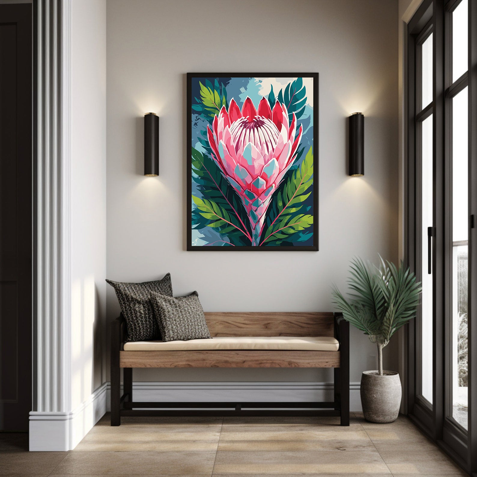 Pictura pe Numere – Protea in coroana salbatica 7236