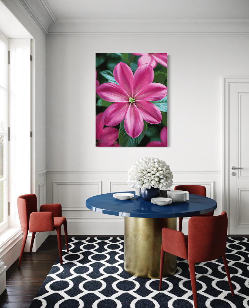Pictura pe Numere – Stea de magenta 7156
