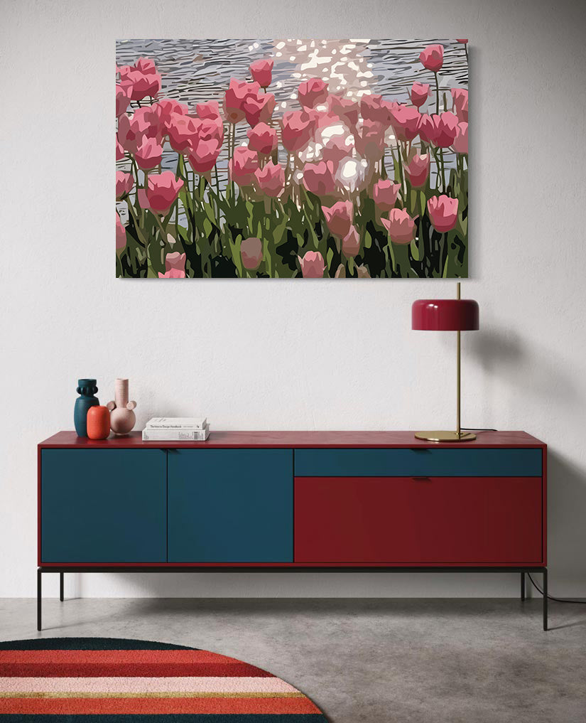 Pictura pe Numere – Reflexii roz 7114
